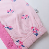 Gathered Front Coverall, Mini Sweetheart Floral Pink