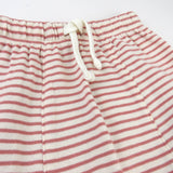 2-Pack Organic Cotton Honest Pants, Mini Stripe Ash Rose