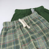 2-Pack Organic Cotton Honest Pants, Sandy Plaid