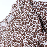 Go to slide 3, Organic Cotton Jumpsuit Romper Set, Mini Cheetah Pink