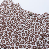 Go to slide 5, Organic Cotton Jumpsuit Romper Set, Mini Cheetah Pink