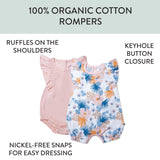 Go to slide 2, Organic Cotton Jumpsuit Romper Set, Maui Floral