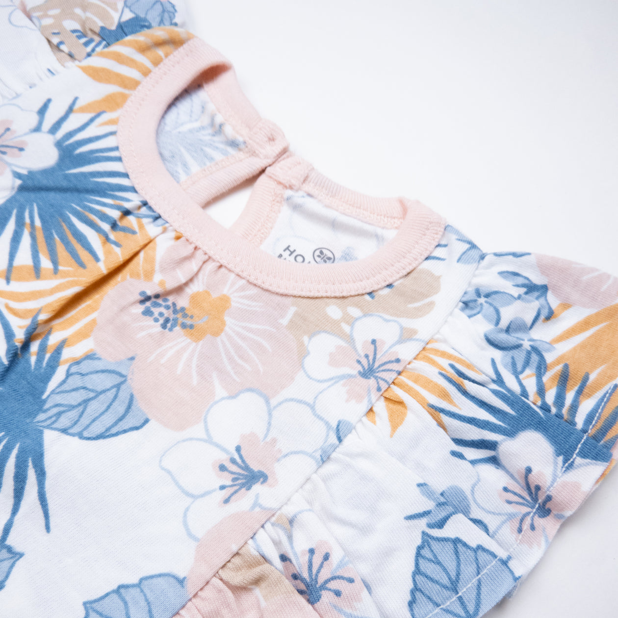 Organic Cotton Jumpsuit Romper Set, Maui Floral