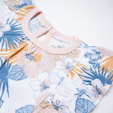Go to slide 3, Organic Cotton Jumpsuit Romper Set, Maui Floral