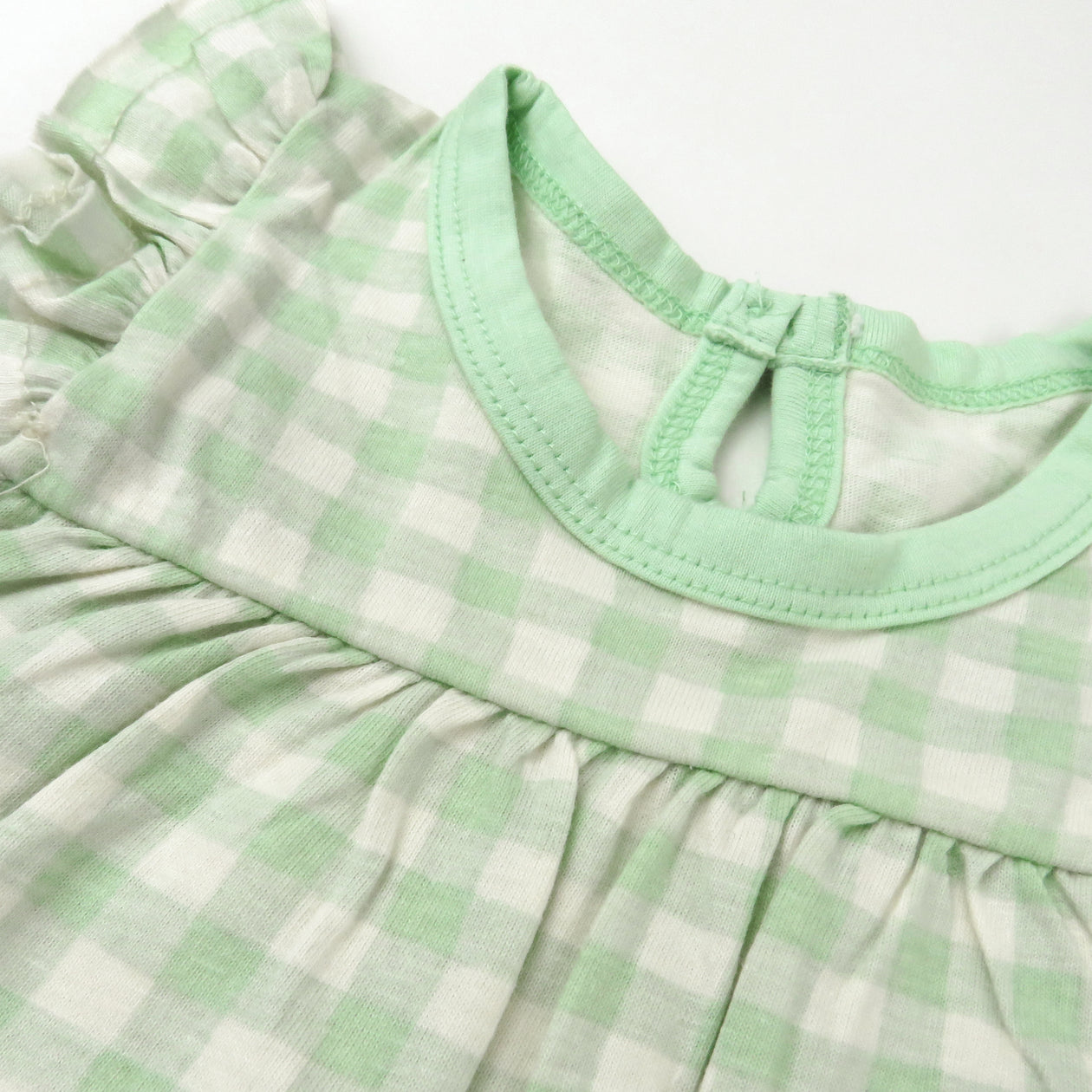 Organic Cotton Jumpsuit Romper Set, Baby Buffalo Check Meadow