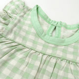 Go to slide 3, Organic Cotton Jumpsuit Romper Set, Baby Buffalo Check Meadow