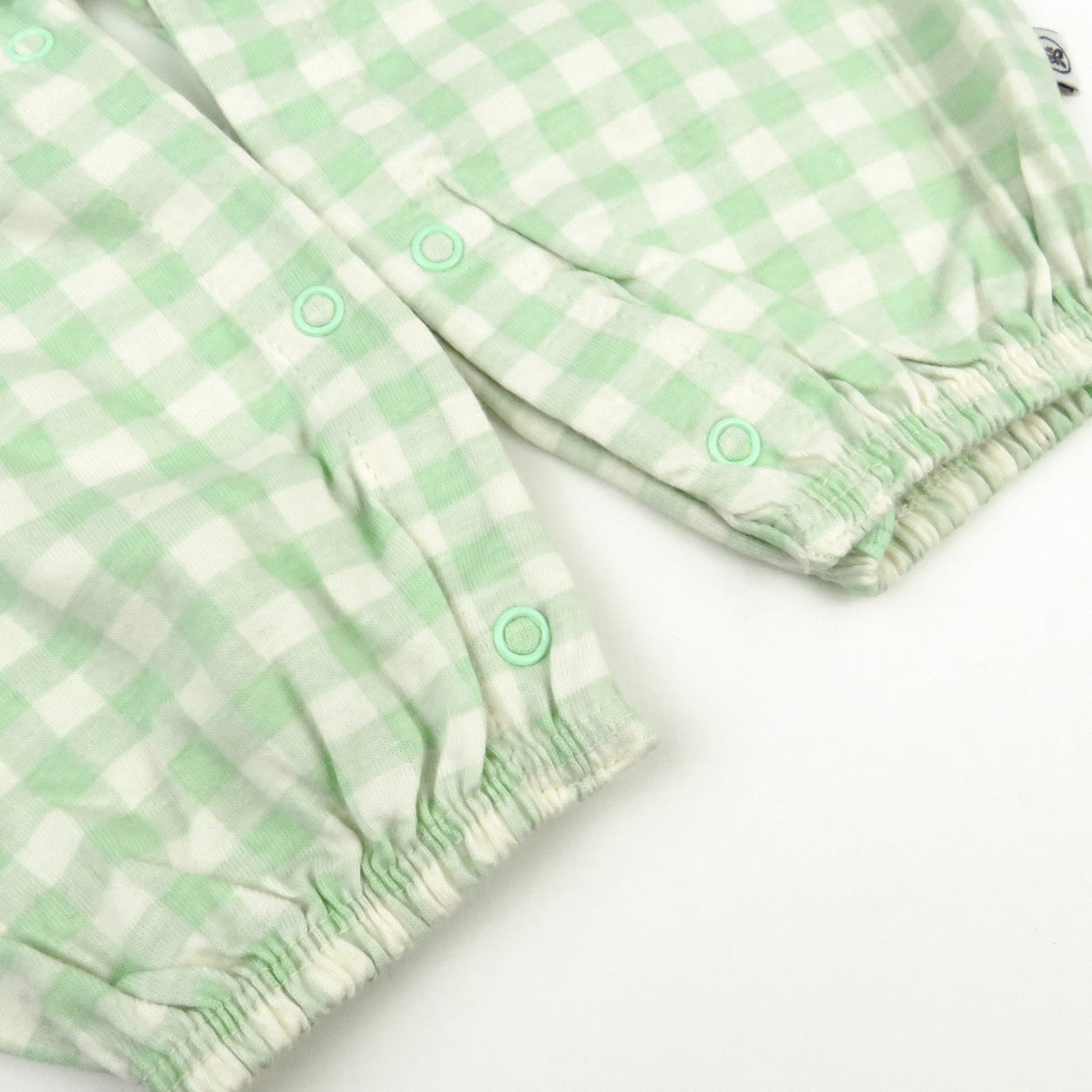 Organic Cotton Jumpsuit Romper Set, Baby Buffalo Check Meadow