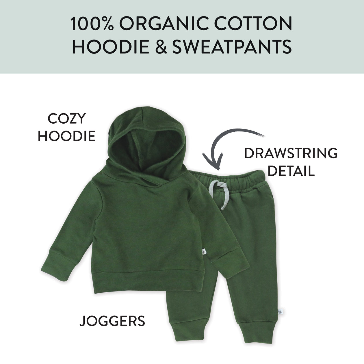 2-Piece Light Weight Hoodie & Sweatpant Set | Honest Baby Clothing