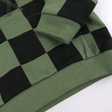 Go to slide 5, 2-Piece Fleece Hoodie and Sweatpant Set, Sk8 Check Olive/Black