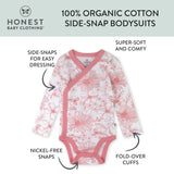 2-Piece Long Sleeve Organic Cotton Bodysuit & Side Snap Bodysuit