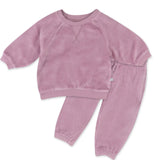 Velour Sweatsuit, Dusty Lavender