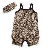 Organic Cotton Romper Set, Cheetah