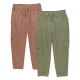 2-Pack Easy Fit Cargo Sweatpants, Brown