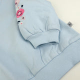 2-Piece Cozy Sweatsuit with Embroidered Sleeve, Varsity Blue