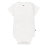 3-Pack Organic Cotton Short Sleeve Bodysuits, Gray Ombre