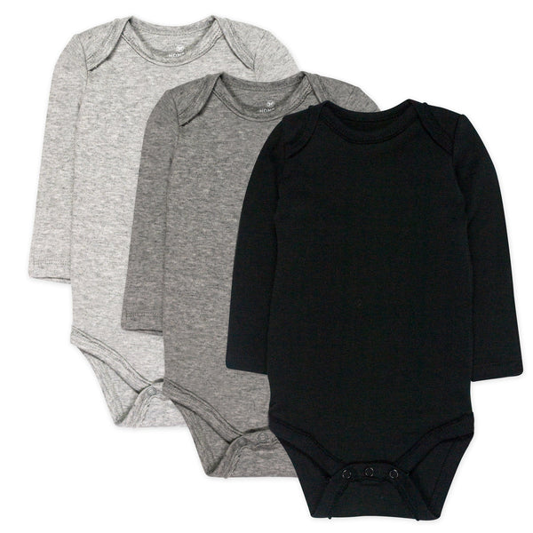 10-Pack Organic Cotton Long Sleeve Bodysuits