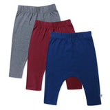 3-Pack Organic Cotton Harem Pants, Prep Academy