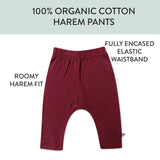3-Pack Organic Cotton Harem Pants, Prep Academy