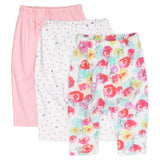 3-Pack Organic Cotton Harem Pants, Rose Blossom