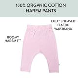 3-Pack Organic Cotton Harem Pants, Varsity Sweetheart