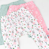 3-Pack Organic Cotton Harem Pants, Tutu Cute