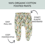 3-Pack Organic Cotton Footed Pants, Scottish Ivy