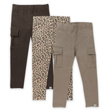 3-Pack Organic Cotton Legging Set, Cheetah