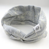 2-Piece Bubble Romper & Headband Set, Sketchy Floral Gray