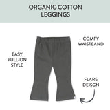 3-Pack Organic Cotton Legging Set, Autumn Brown