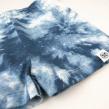 Tiered Shirt, Biker Short & Headband Set, Tie Dye