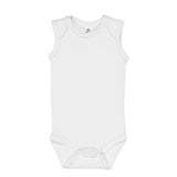 4-Pack Organic Cotton Sleeveless Bodysuits, Blue Ombre