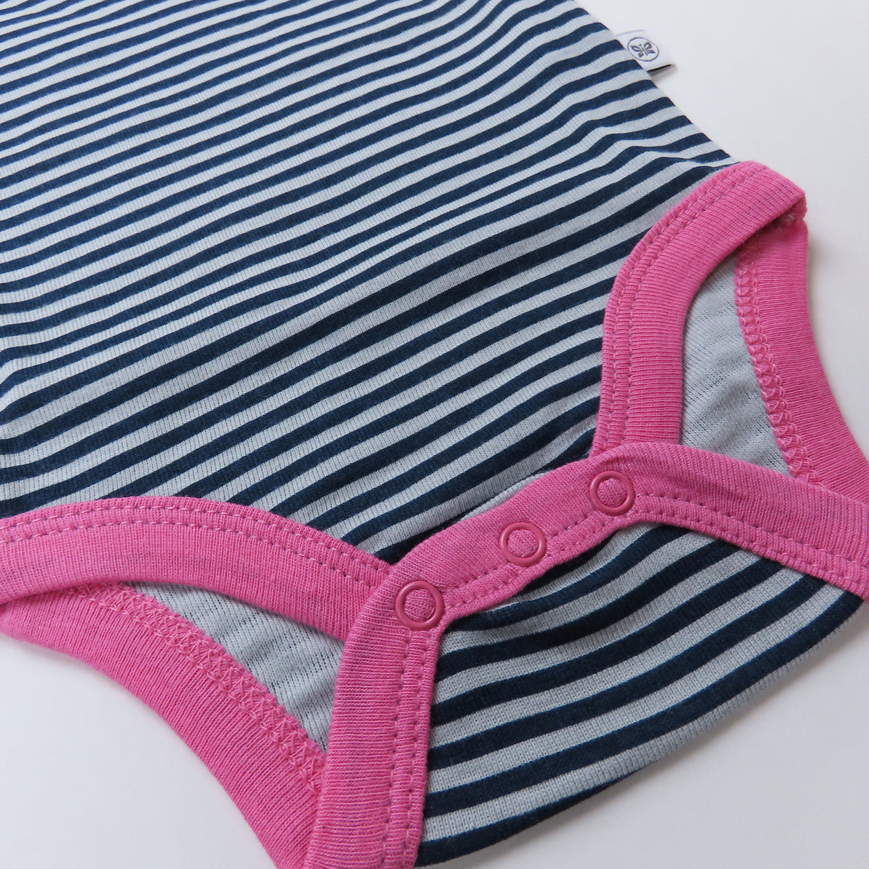 5-Pack Organic Cotton Short Sleeve Bodysuits, Delicate Floral Pink