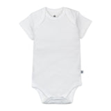 5-Pack Organic Cotton Short Sleeve Bodysuits, Gray Ombre