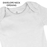 5-Pack Organic Cotton Short Sleeve Bodysuits, Natural Ombre