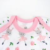 5-Pack Organic Cotton Short Sleeve Bodysuits, Tutu Cute