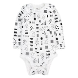 5-Pack Organic Cotton Long Sleeve Bodysuits, Pattern Play