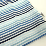 5-Pack Organic Cotton Short Sleeve T-Shirts, Drifting Stripe Cornflower