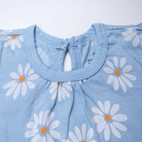 5-Pack Organic Cotton Girls' Short Sleeve T-Shirts, Daisy Daze