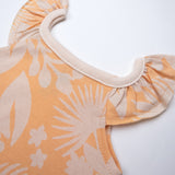 Go to slide 5, 5-Pack Organic Cotton Short Sleeve Bodysuits, Aloha Daisy