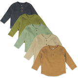 5-Pack Waffle Henley, Castle Creek