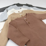 5-Pack Waffle Henley, Sandstorm