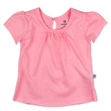 8-Pack Organic Cotton Puff Sleeve T-Shirts, Rainbow Pinks