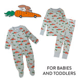 Organic Cotton Celebration Pajamas, Racing Rabbits