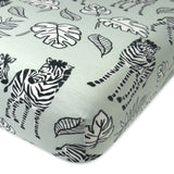 Organic Cotton Fitted Crib Sheet, Baby Zebra