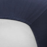 Organic Cotton Fitted Crib Sheet, Navy