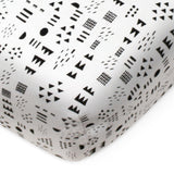 Organic Cotton Fitted Crib Sheet, Pattern Play