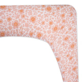 Organic Cotton Fitted Crib Sheet, Peach Skin Papercut Floral