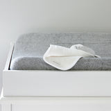 Organic Cotton Changing Pad Cover, Light Gray Heather