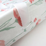 Organic Cotton Changing Pad Cover, Strawberry Pink Floral