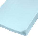 Organic Cotton Changing Pad Cover, Teal Blue